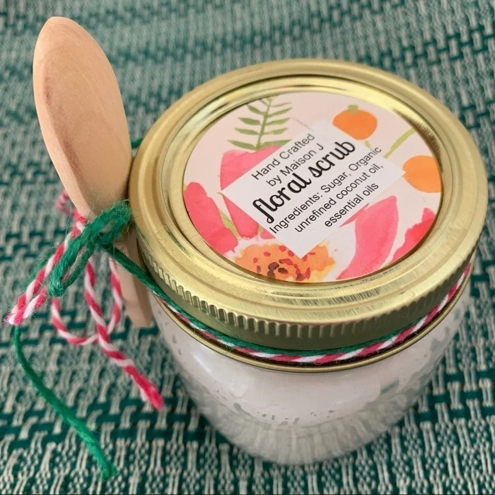Sugar scrub trio, all natural & hand crafted made to order. Three 4 oz. scrubs. - Picture 3 of 15